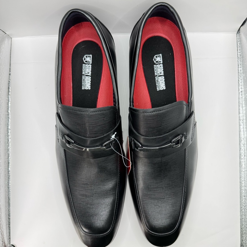 STACY ADAMS MENS KAYLOR MOC TOE SLIP ON SIZE 14W